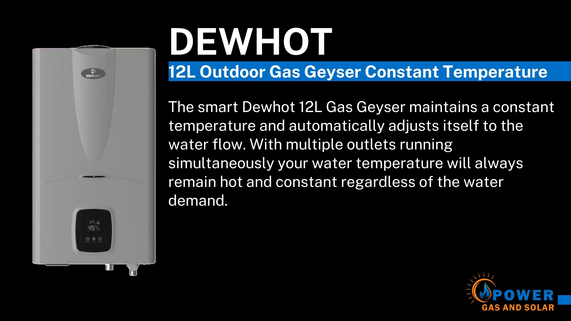 LPG GEYSER DEWHOT - 12L