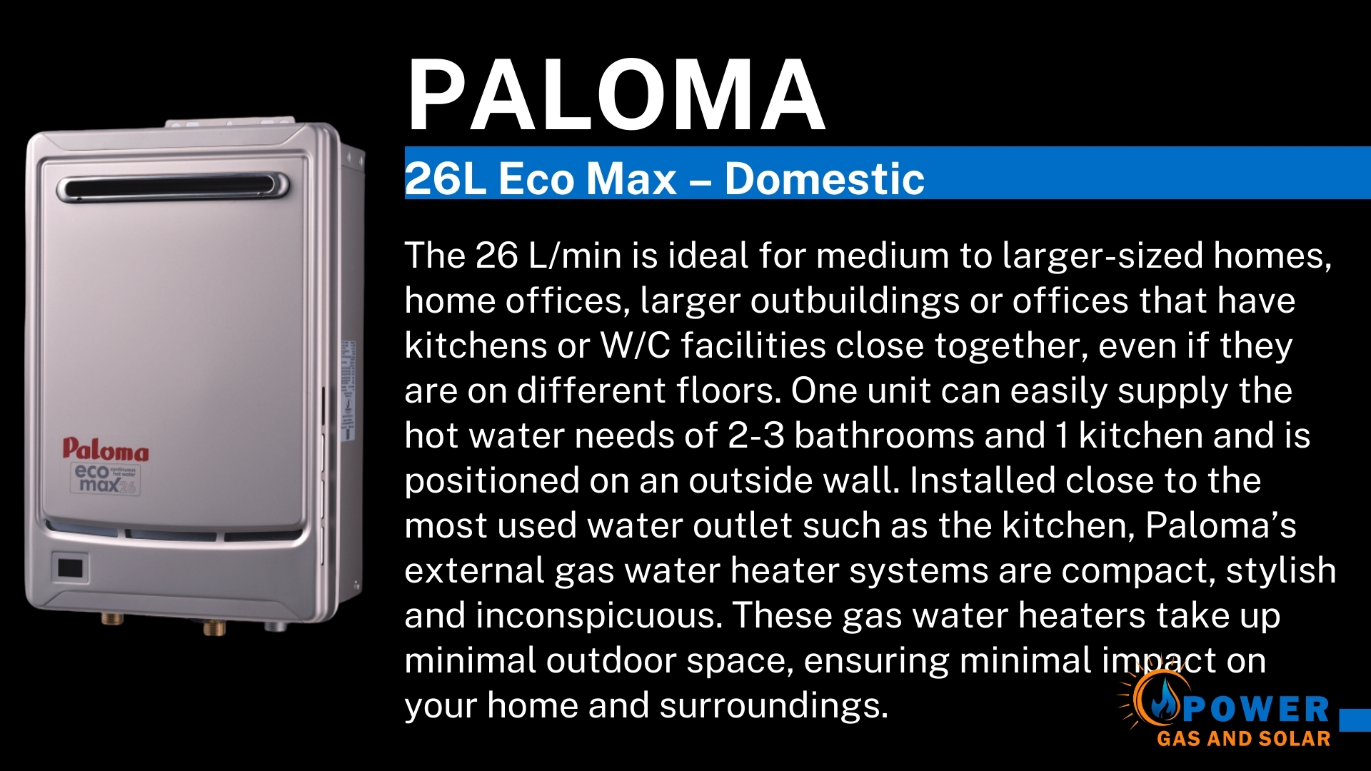 LPG GEYSER PALOMA - 26L